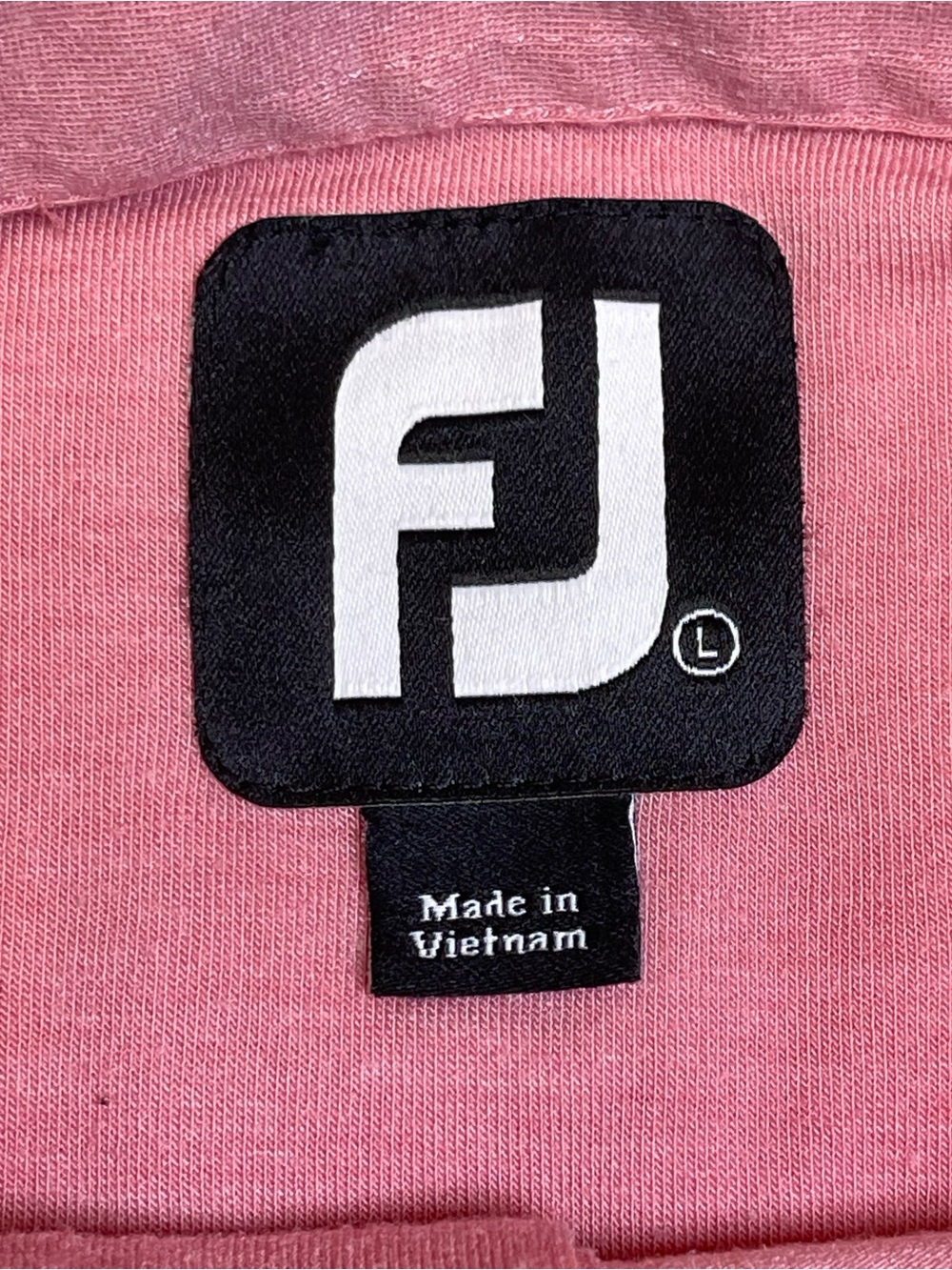FootJoy Mens Large Heathered Dusty Rose Pink Golf Polo Shirt Button Pocket FJ - Picture 4 of 8